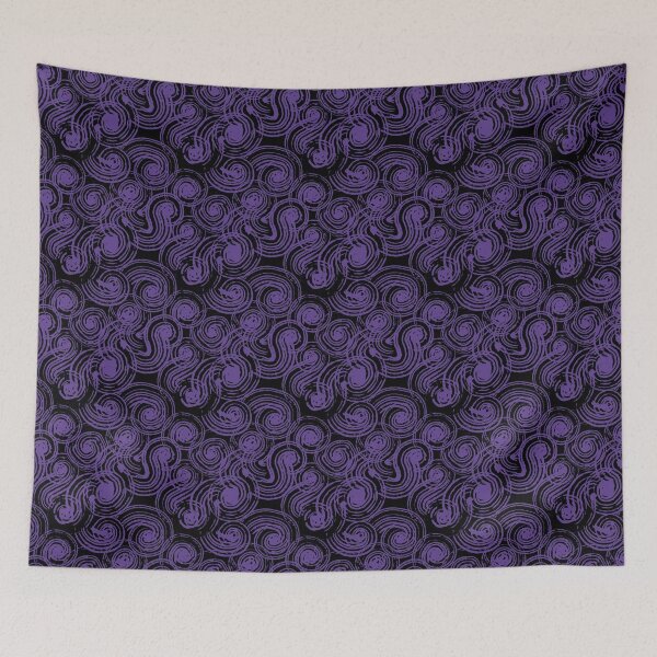 Item preview, Rolling Waves in Purple - swirls - spirals designed and sold by LAEC-Shop.