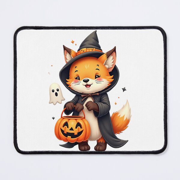 Item preview, Halloween Fox, Witch Fox, Spooky Fox, Cute Halloween Animal, Trick or Treat Fox, Kawaii Fox, Pumpkin Fox, Funny Fox Art, Halloween Costume, Fox Lover Gift designed and sold by ArtDesignTp.