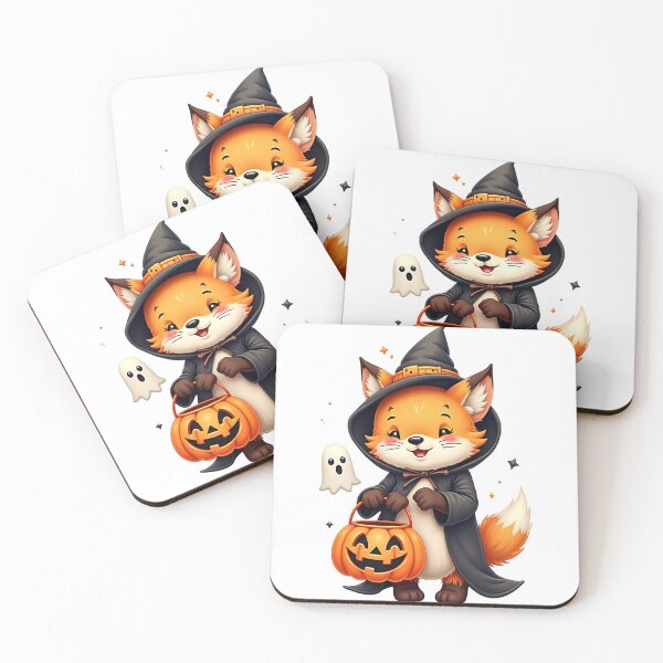 Item preview, Halloween Fox, Witch Fox, Spooky Fox, Cute Halloween Animal, Trick or Treat Fox, Kawaii Fox, Pumpkin Fox, Funny Fox Art, Halloween Costume, Fox Lover Gift designed and sold by ArtDesignTp.