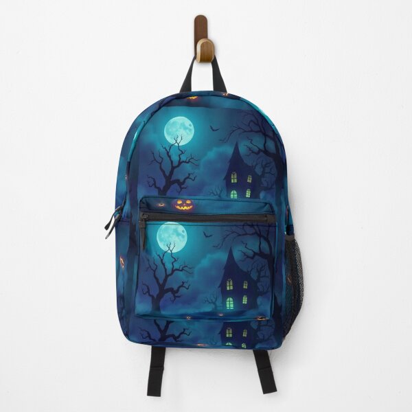Item preview, House in the Fog Beneath the Blue Moon designed and sold by ArtComixHaven.