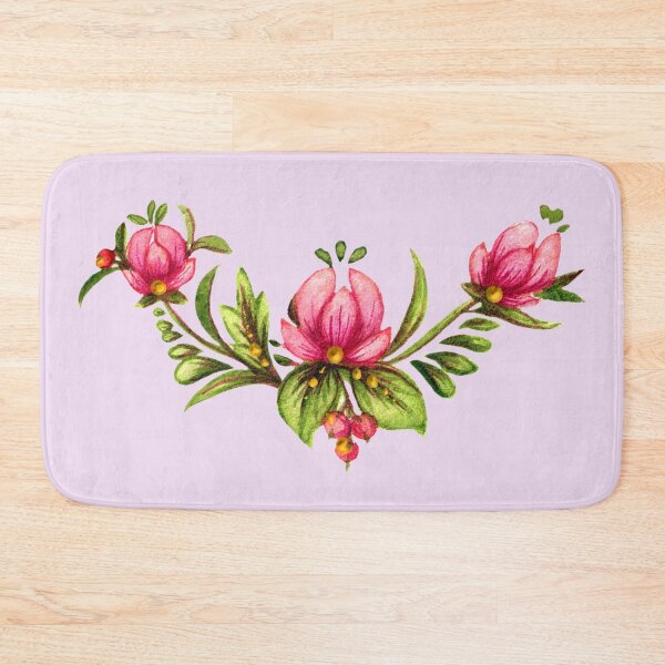 Item preview, Pink flowers of Ukraine in Petrykivka style, author's drawing,pink branch designed and sold by Sunflower-7.