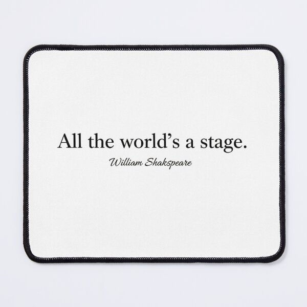 Item preview, Minimalist Shakespeare T-Shirt: "All the World's a Stage" Literary Quote designed and sold by Boski22.