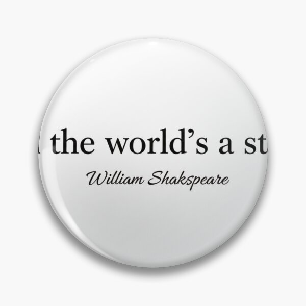 Item preview, Minimalist Shakespeare T-Shirt: "All the World's a Stage" Literary Quote designed and sold by Boski22.