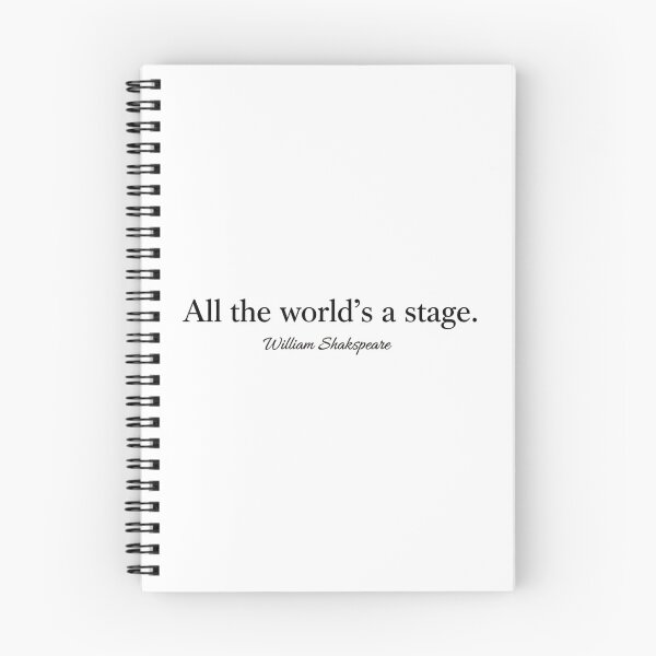 Item preview, Minimalist Shakespeare T-Shirt: "All the World's a Stage" Literary Quote designed and sold by Boski22.