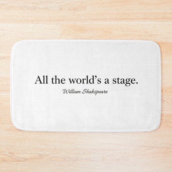 Item preview, Minimalist Shakespeare T-Shirt: "All the World's a Stage" Literary Quote designed and sold by Boski22.