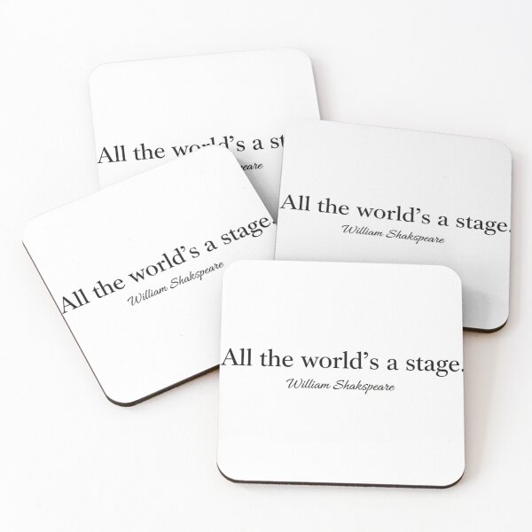 Item preview, Minimalist Shakespeare T-Shirt: "All the World's a Stage" Literary Quote designed and sold by Boski22.