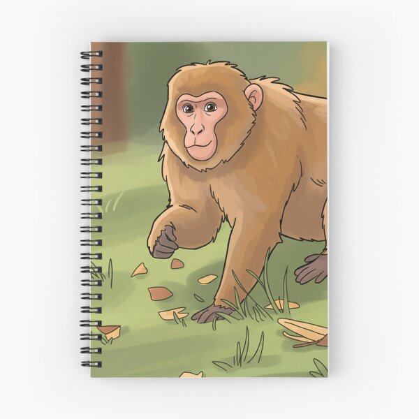 Item preview, Curious Autumn Cartoon Macaque: Forest Forager Fun! designed and sold by David Patterson.