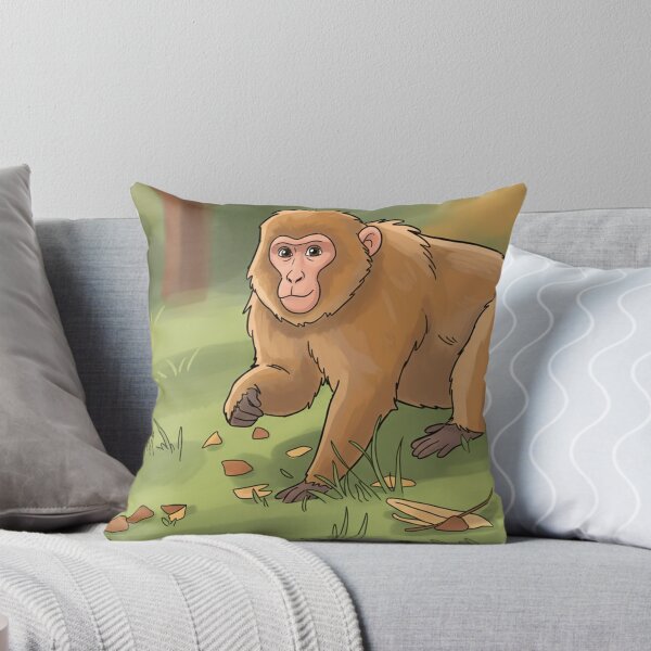 Item preview, Curious Autumn Cartoon Macaque: Forest Forager Fun! designed and sold by David Patterson.
