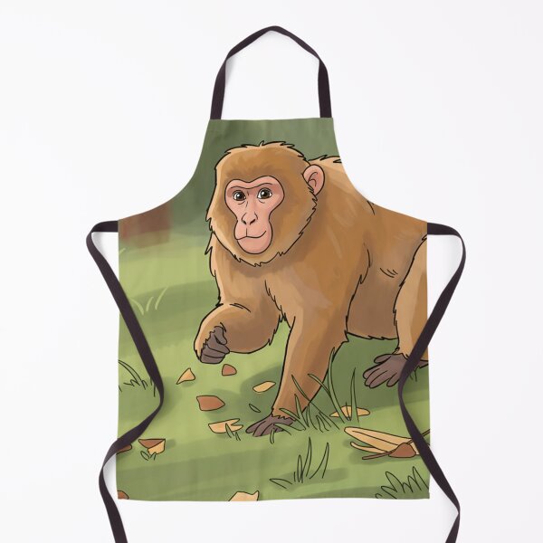 Item preview, Curious Autumn Cartoon Macaque: Forest Forager Fun! designed and sold by David Patterson.