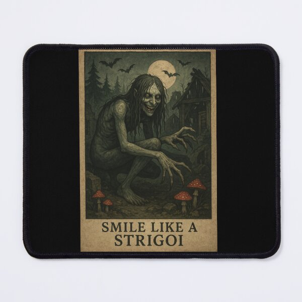Item preview, Slavic Folklore Art Print - Strigoi Vampire Gothic Dark Cottagecore Poster designed and sold by JacobKAurumhead.
