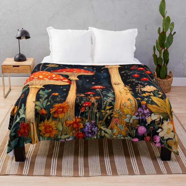 Item preview, Mushrooms Nature Evergreen flowers #nature designed and sold by JBJart.