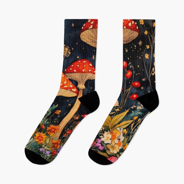 Item preview, Mushrooms Nature Evergreen flowers  #nature designed and sold by JBJart.