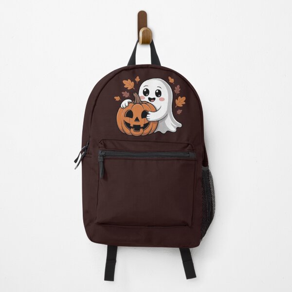 Item preview, Cute Ghost Hugging Jack-o'-Lantern Autumn designed and sold by PrintAtelier.