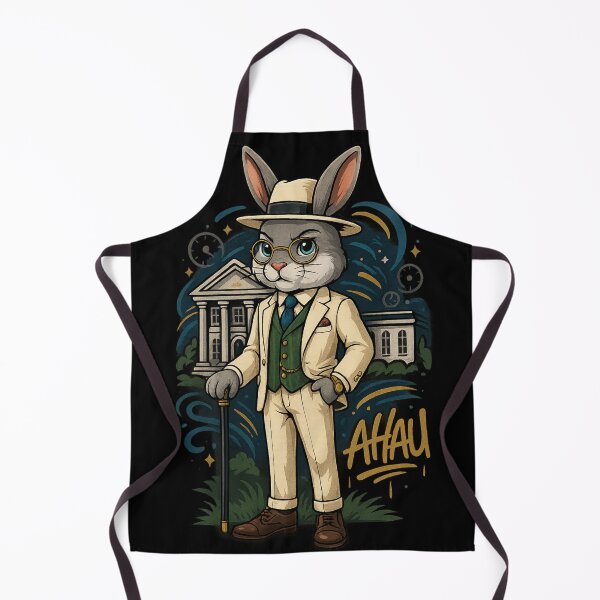 Item preview, Elegant rabbit in a vintage suit – Ahau Art designed and sold by Ahau Designs.