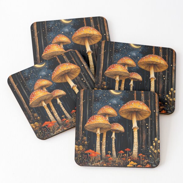 Item preview, Mushrooms Nature Evergreen flowers  #nature designed and sold by JBJart.