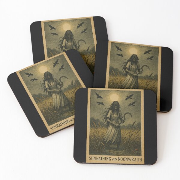 Artikelvorschau, Slawischer Folklore-Horror - Noonwraith im Feld Cottagecore Kunstdruck entworfen und verkauft von JacobKAurumhead.