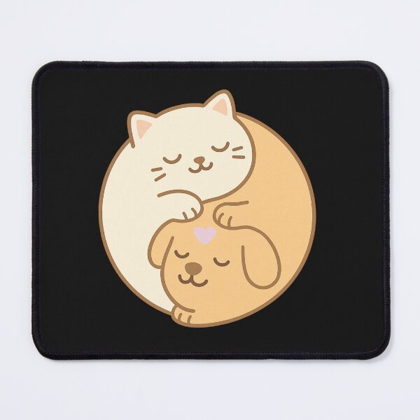 Item preview, Purrfect Balance – Cute Cat and Dog Yin Yang Design designed and sold by Jaroslaw-S.