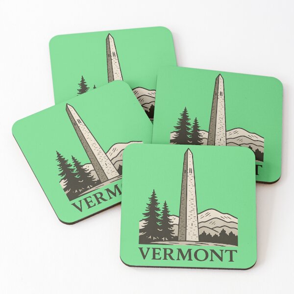Item preview, Bennington Monument Vermont Landmark Design with Rustic Mountains and Pines designed and sold by WarFX Designs.