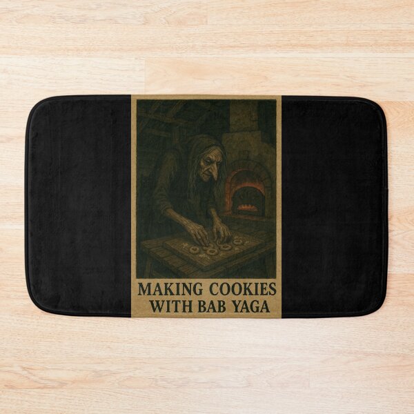 Item preview, Slavic Folklore Horror - Baba Yaga Kitchen Witch Cottagecore Art designed and sold by JacobKAurumhead.