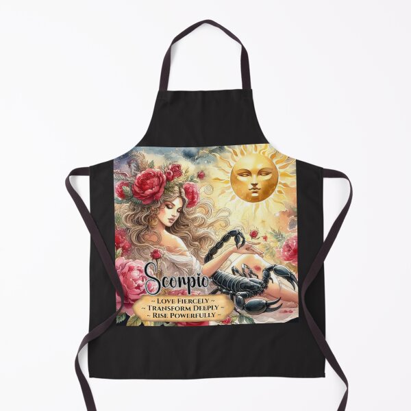 Item preview, Scorpio Zodiac Goddess – Love Fiercely, Transform Deeply, Rise Powerfully – Sun, Rose & Peony Art Print designed and sold by Kjahli.