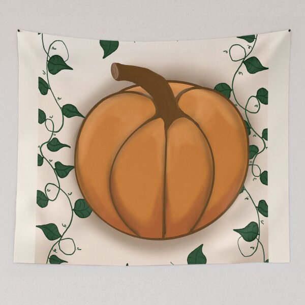 Item preview, Pumpkin with eggshell background designed and sold by 3PeasInAPod.