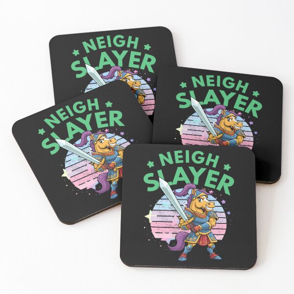 Item preview, Neigh Slayer - Funny Horse Knight Pun | Medieval Fantasy Humor designed and sold by Cree8if.