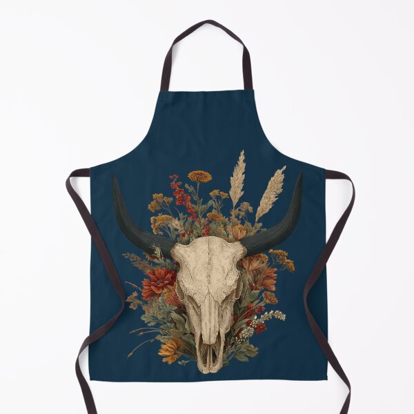 Artikelvorschau, Boho Western Stierschädel mit Wildblumen – Natur und Wüstenästhetik entworfen und verkauft von Meiersbeste.