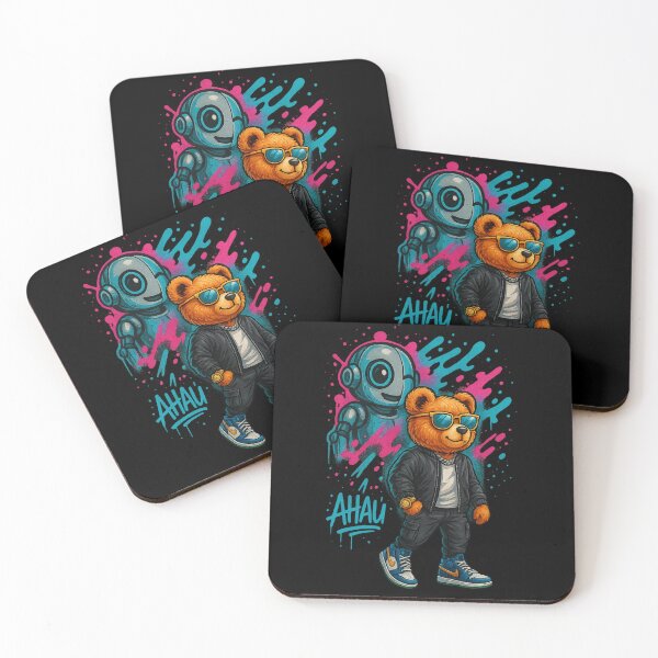 Item preview, Urban Bear with Robot – Ahau Designs designed and sold by Ahau Designs.