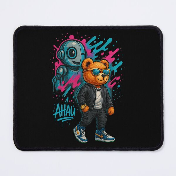 Item preview, Urban Bear with Robot – Ahau Designs designed and sold by Ahau Designs.