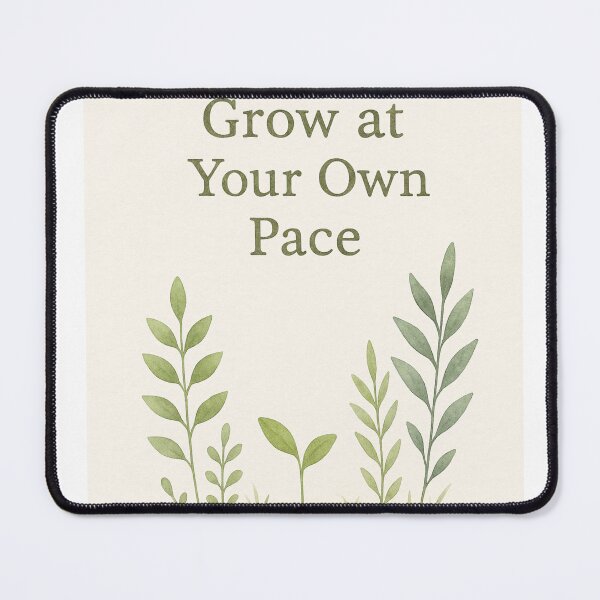 Item preview, Grow at Your Own Pace — Montessori Botanical Watercolor Design designed and sold by MforMontessori.