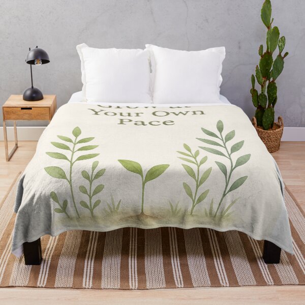 Item preview, Grow at Your Own Pace — Montessori Botanical Watercolor Design designed and sold by MforMontessori.