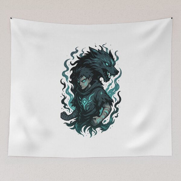 Item preview, Cursed Energy Sorcerer, Dark Anime Power Aura Design designed and sold by lamiarte.
