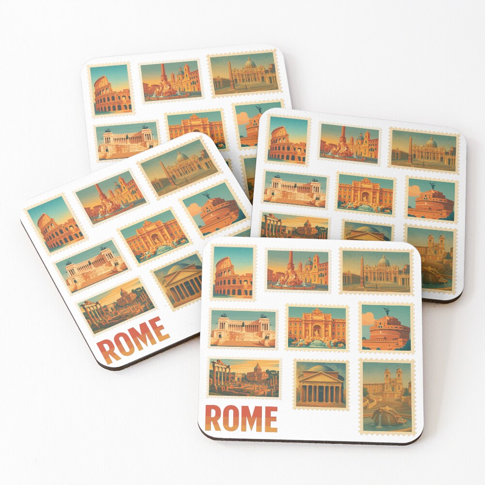 Item preview, Coasters (Set of 4) designed and sold by ROMEPratique.