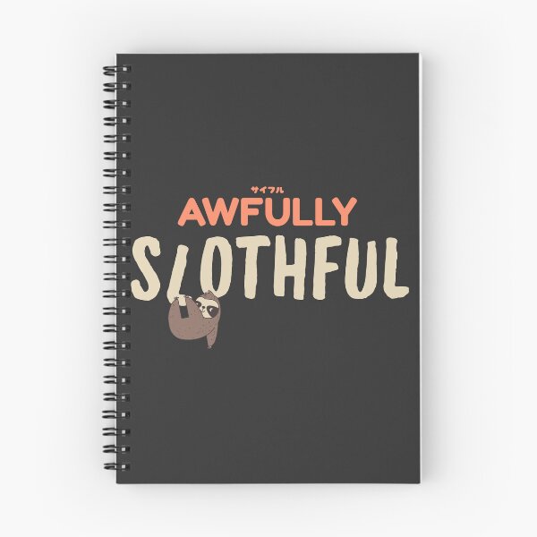 Item preview, Awfully Slothful Cute Lazy Hanging Sloth Pun designed and sold by LufiasArts.