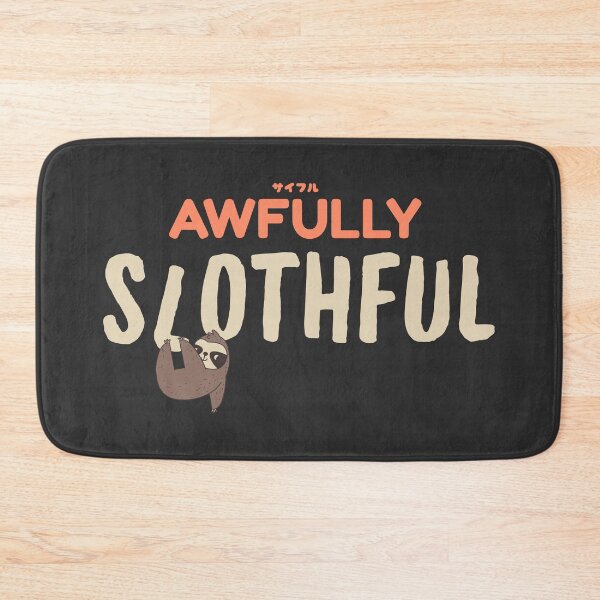 Item preview, Awfully Slothful Cute Lazy Hanging Sloth Pun designed and sold by LufiasArts.