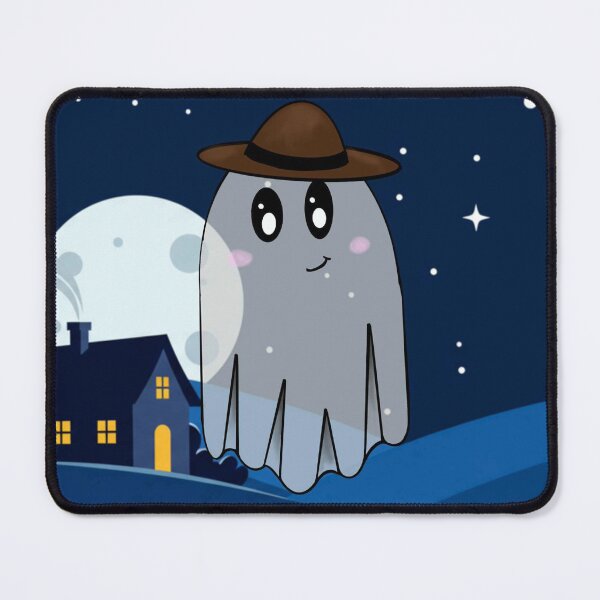 Item preview, Ghost with Haunted background designed and sold by 3PeasInAPod.