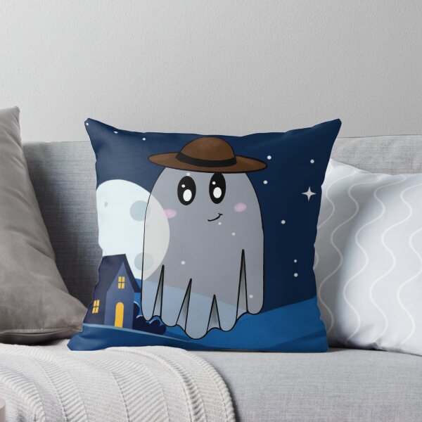 Item preview, Ghost with Haunted background designed and sold by 3PeasInAPod.