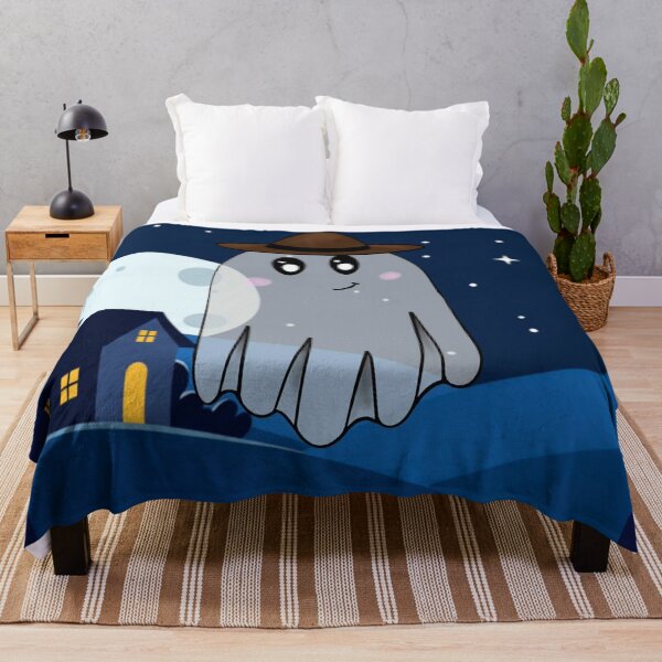 Item preview, Ghost with Haunted background designed and sold by 3PeasInAPod.
