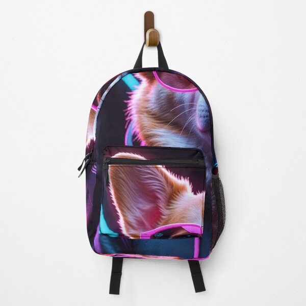 Item preview, Neon Corgi Print | Cool Dog in Hoodie Wall Art | Synthwave Vaporwave Digital Download | Cyberpunk Pet Poster | Corgi Lover Gift designed and sold by NazikАnna.