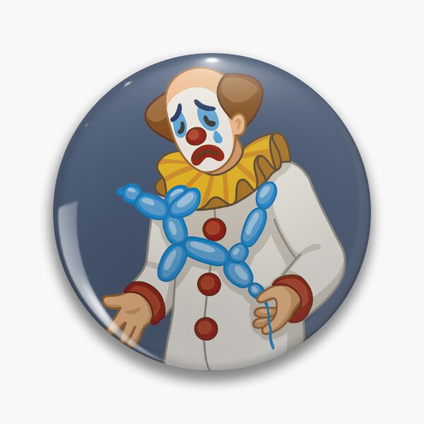 Item preview, Soft Sorrow – Clown in White designed and sold by SunnyBunnyHome.