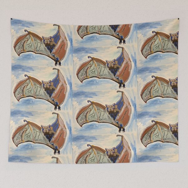 Item preview, Fruit Bat in Flight designed and sold by StarDustMinis.