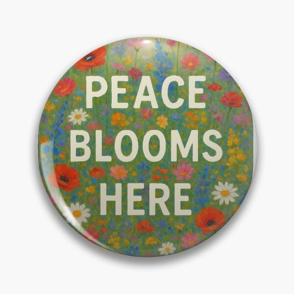 Item preview, Peace Blooms Here — Montessori Wildflower Watercolor Design designed and sold by MforMontessori.
