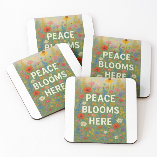 Item preview, Peace Blooms Here — Montessori Wildflower Watercolor Design designed and sold by MforMontessori.