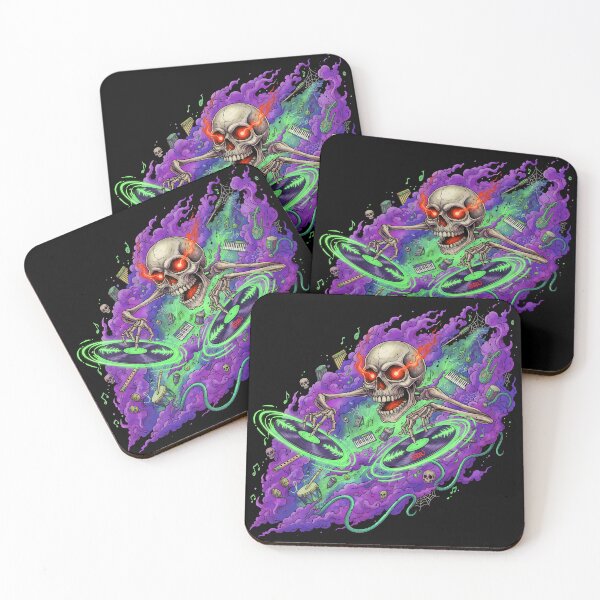 Item preview, DJ Spooky Skeleton Spinning Vinyl designed and sold by SITU art.