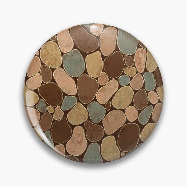 Item preview, Earthy Golden Stone with Delicate Gold Borders designed and sold by patternarya.