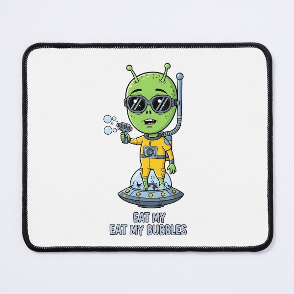Item preview, Eat My Bubbles – Funny Cartoon Alien Sticker/T-Shirt designed and sold by EverStitchStudio ★★★★★.