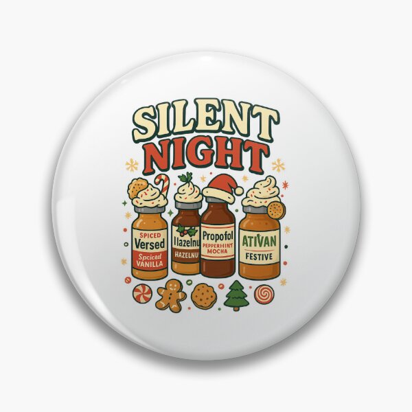 Item preview, Silent Night Nurse Christmas Parody – Funny Medical Holiday Shirt designed and sold by DailyDrivesct.