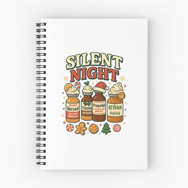Item preview, Silent Night Nurse Christmas Parody – Funny Medical Holiday Shirt designed and sold by DailyDrivesct.