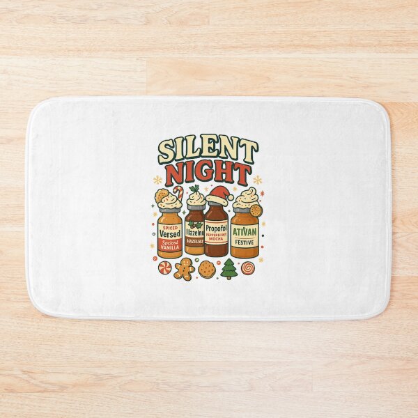 Item preview, Silent Night Nurse Christmas Parody – Funny Medical Holiday Shirt designed and sold by DailyDrivesct.