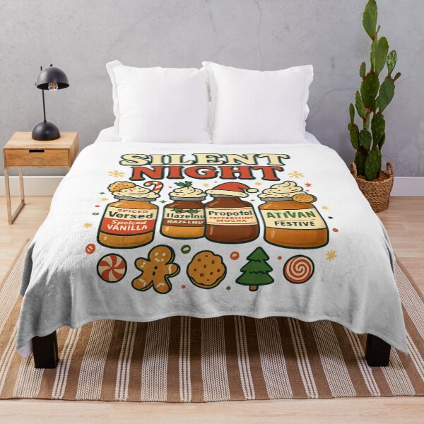 Item preview, Silent Night Nurse Christmas Parody – Funny Medical Holiday Shirt designed and sold by DailyDrivesct.